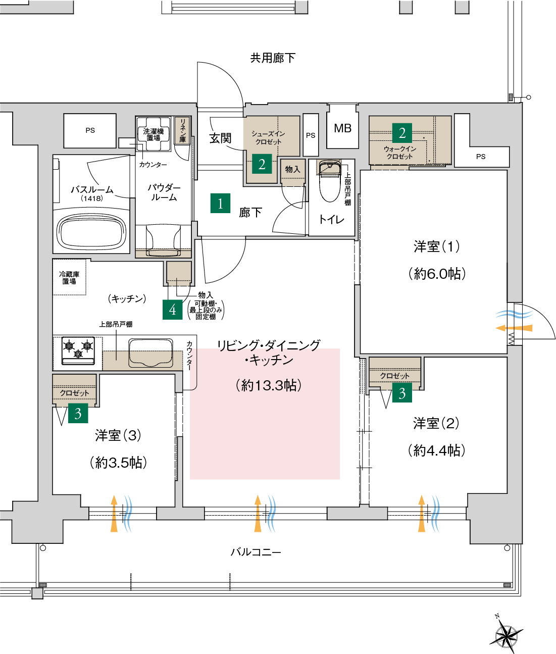 C type間取り図