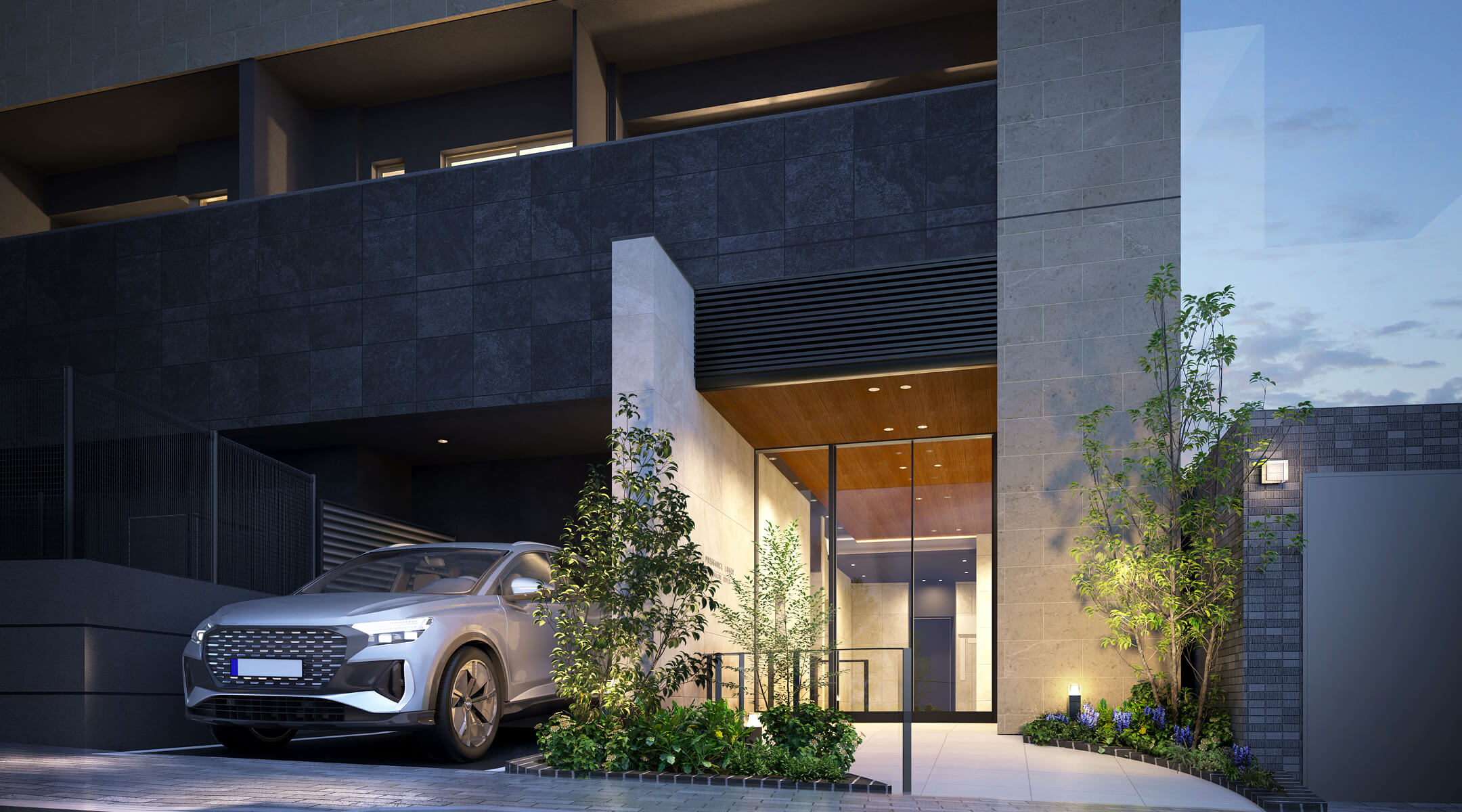 エントランスアプローチ完成予想図