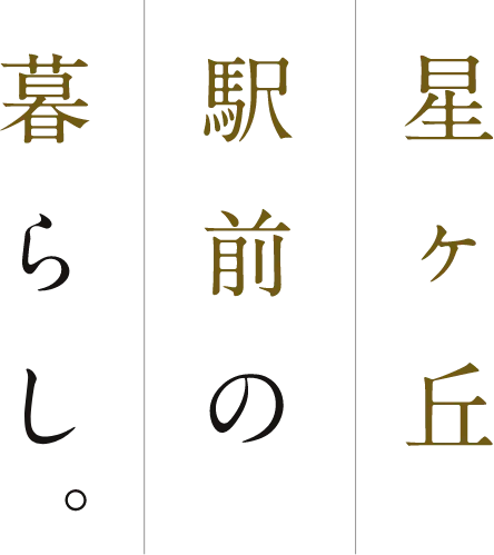 星ヶ丘駅前の暮らし。
