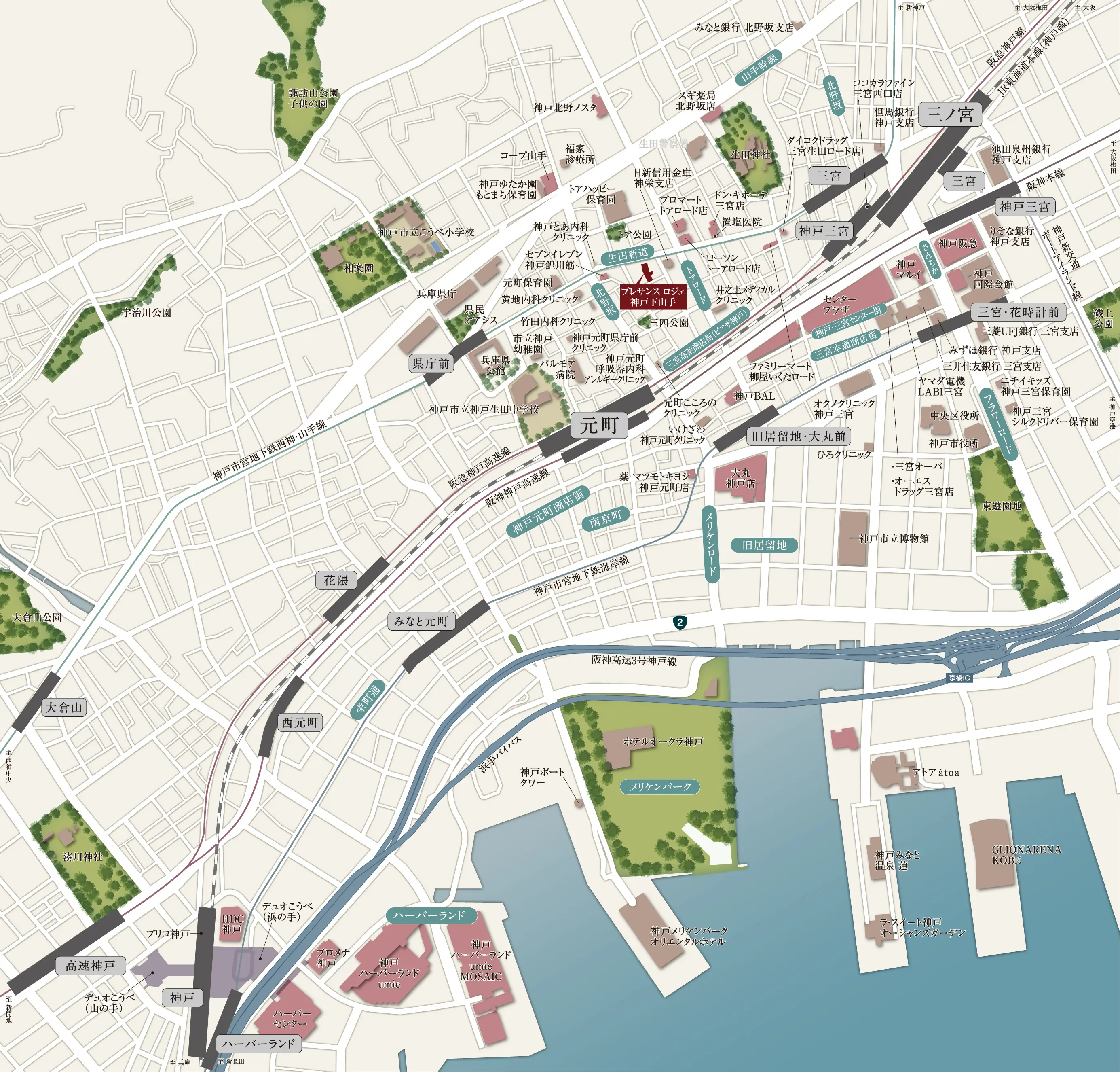現地案内図