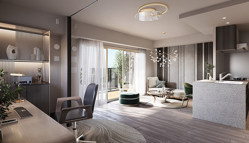 リビングダイニングCG