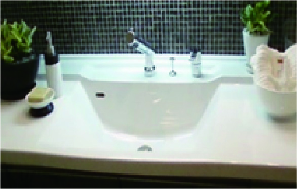 ボウル一体型洗面カウンター