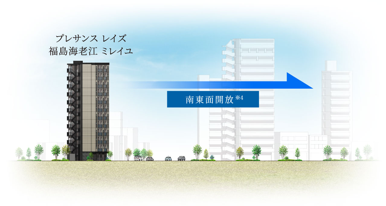 立面断面イメージイラスト