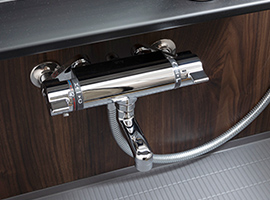 サーモスタット付混合水栓&浴室カウンター