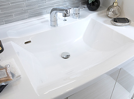 ボウル一体型洗面カウンター