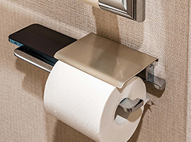 小物置付ペーパーホルダー